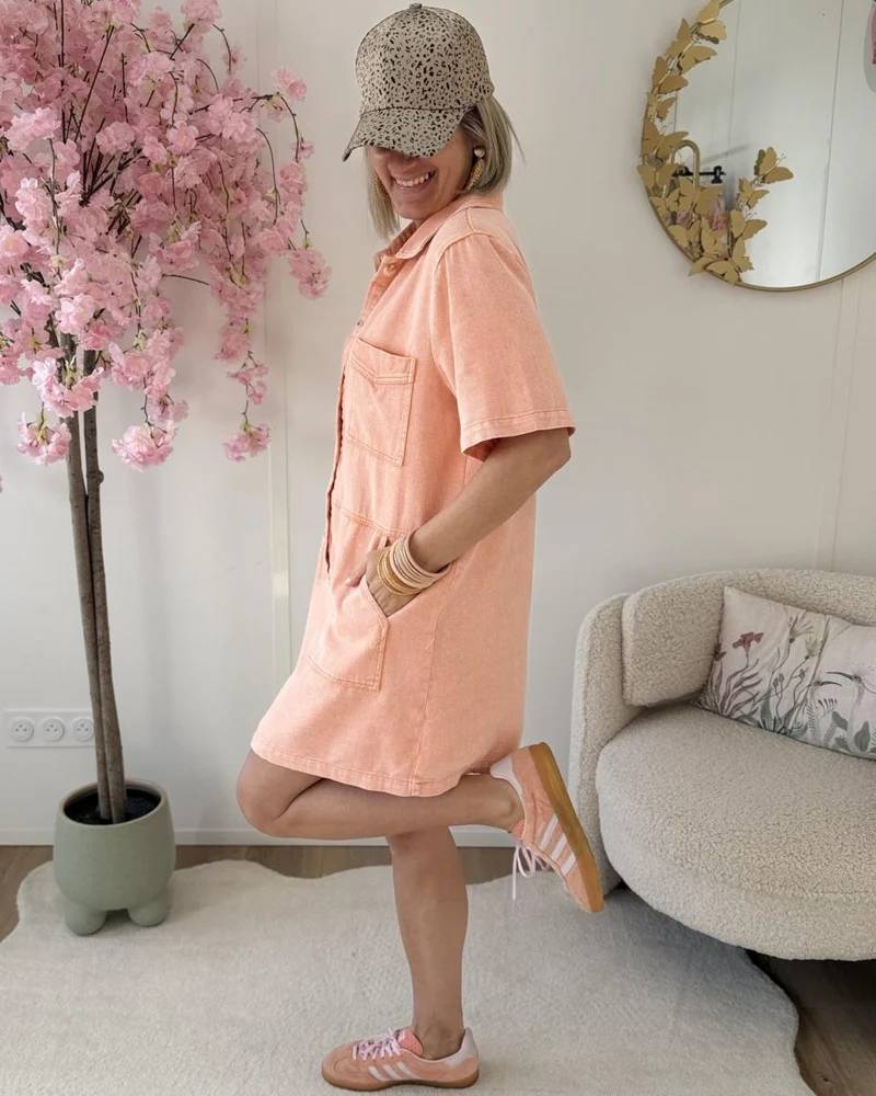 Robe Eva saumon