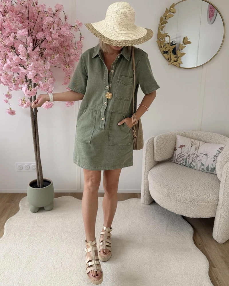 Robe Eva kaki