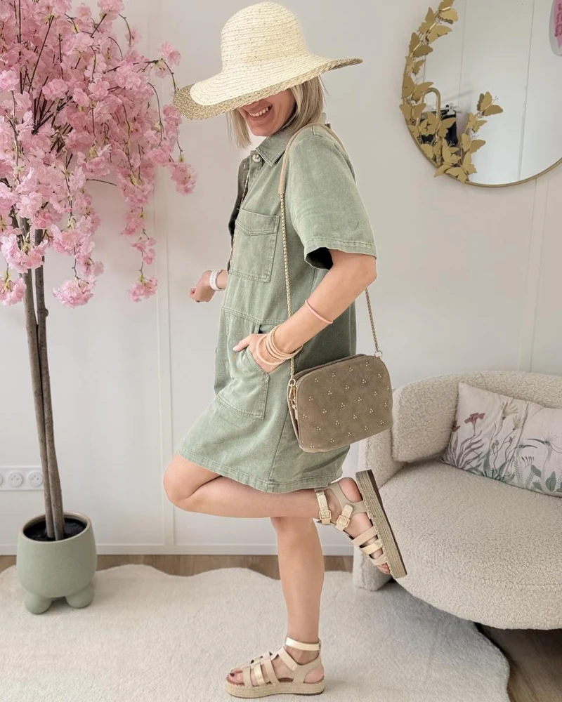 Robe Eva kaki
