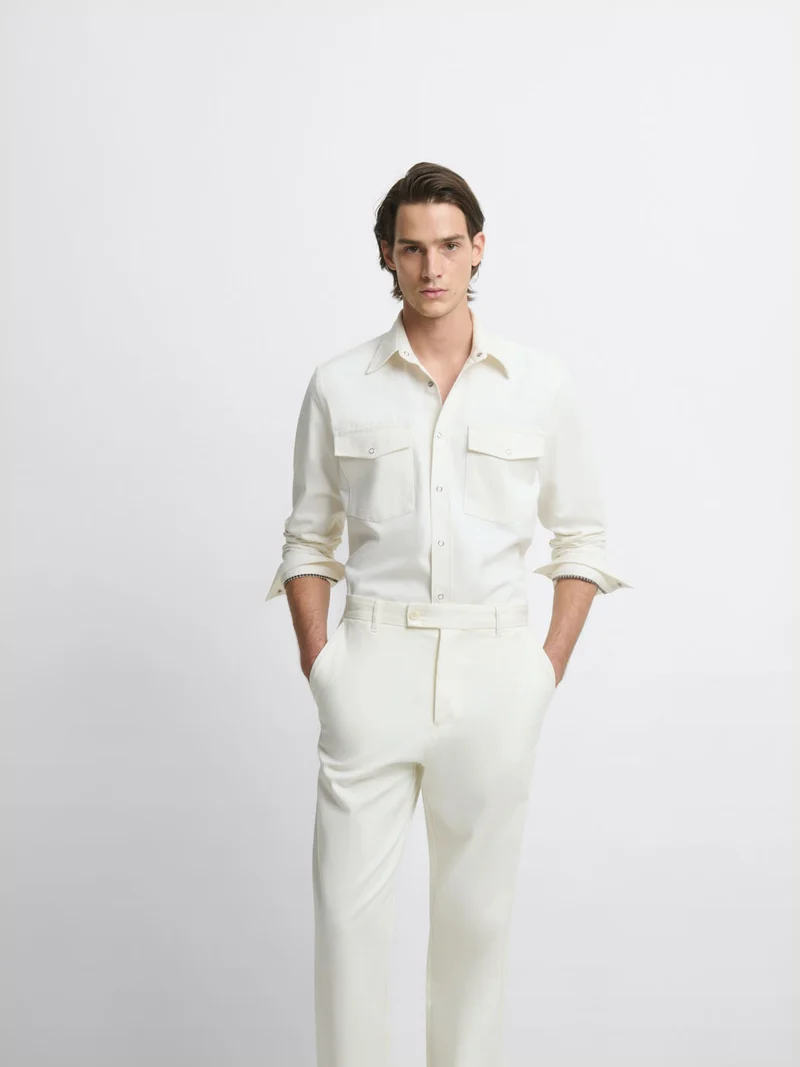Chemise regular en coton