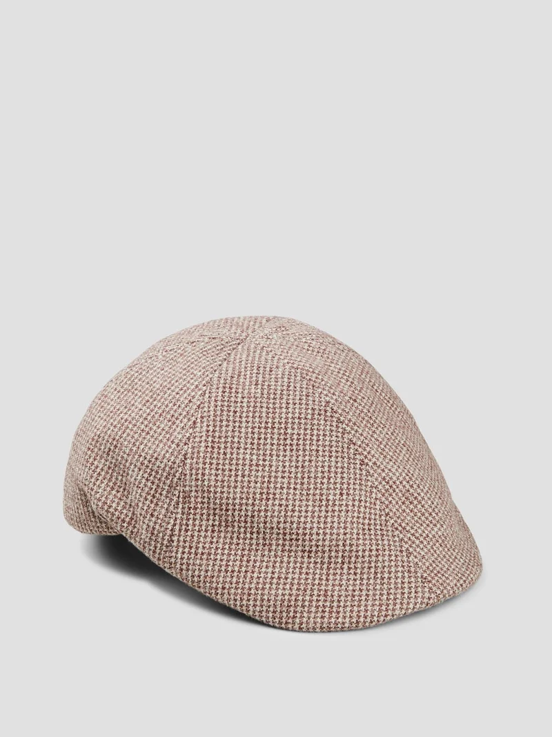 Casquette plate à motifs