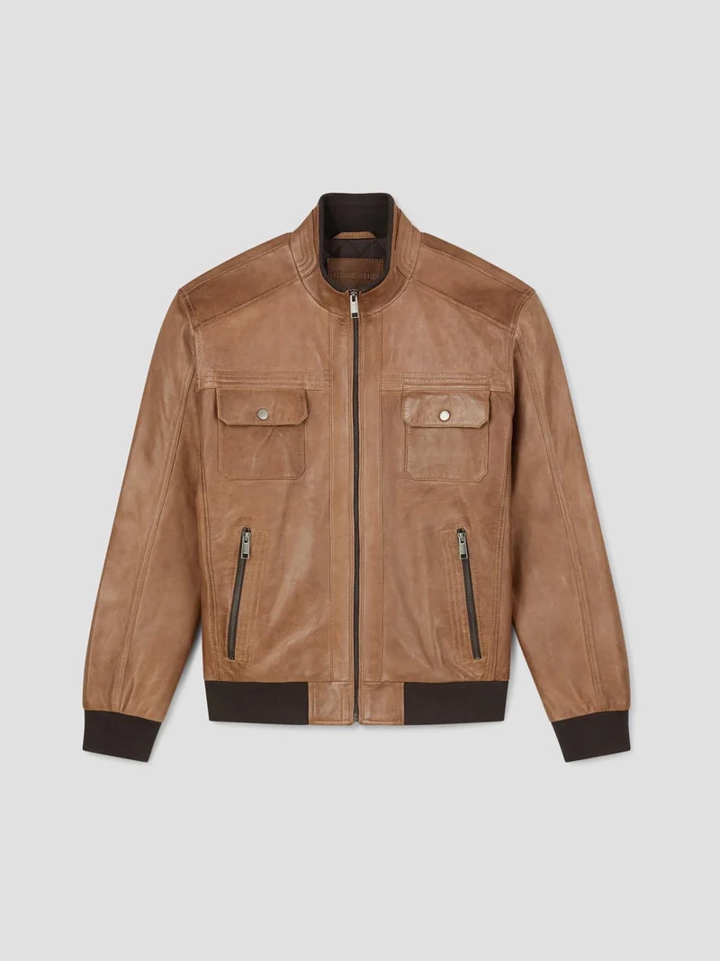 BLOUSON CUIR HOMME