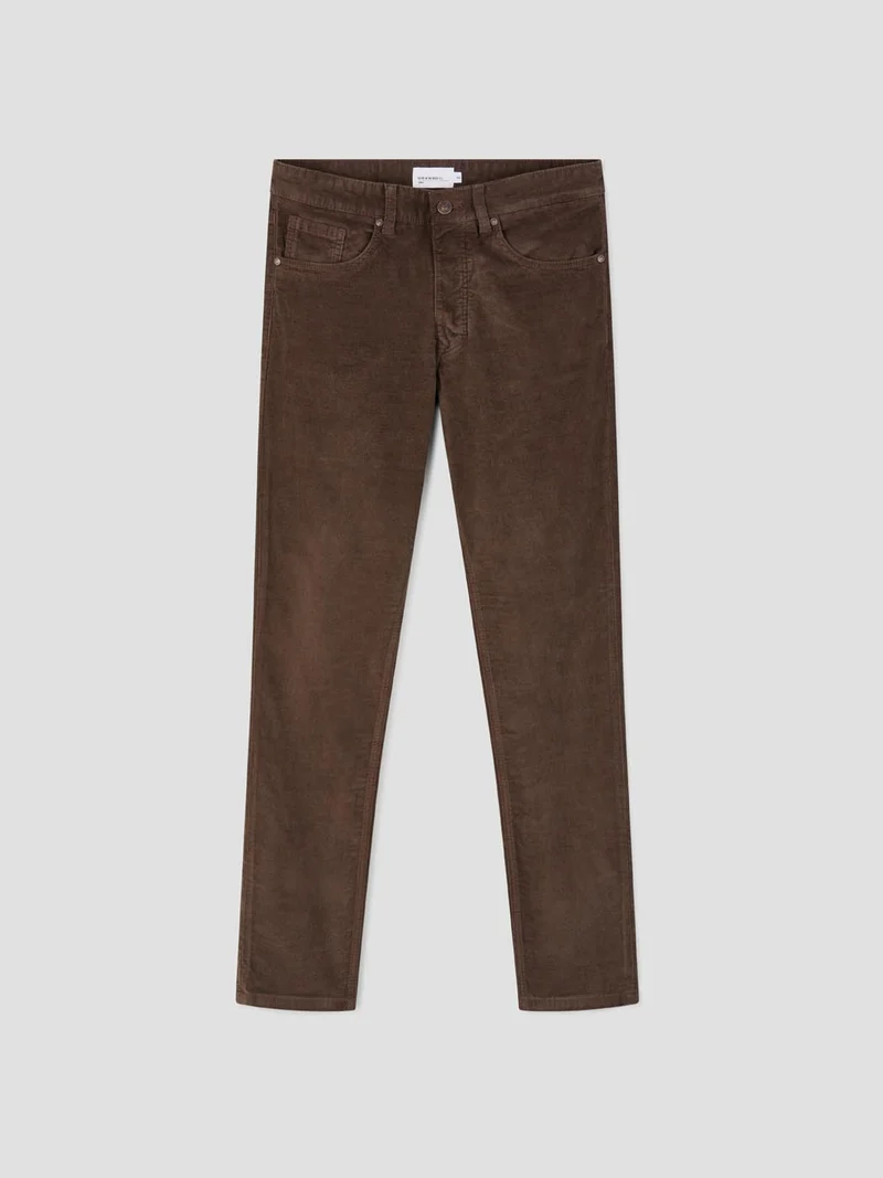 Jean couleur slim en velours