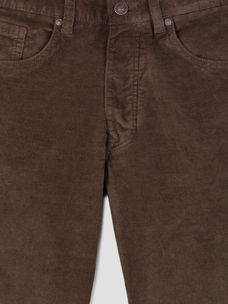 Jean couleur slim en velours