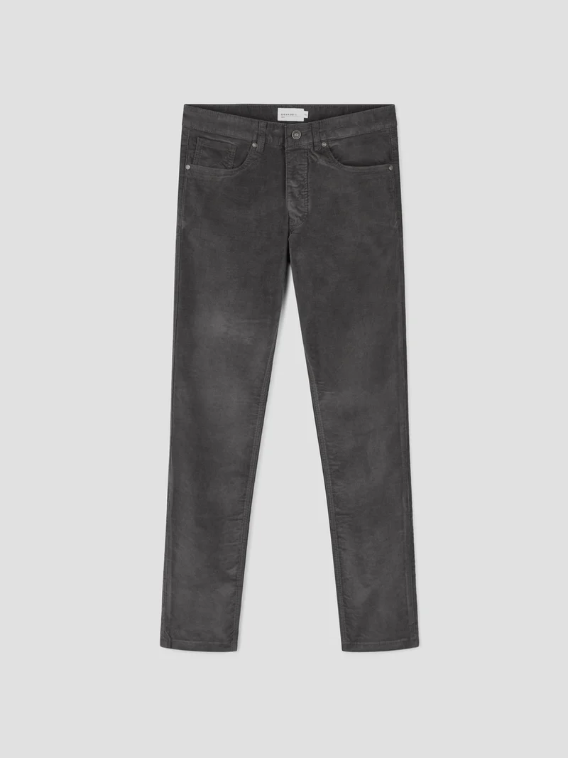 Jean couleur slim en velours