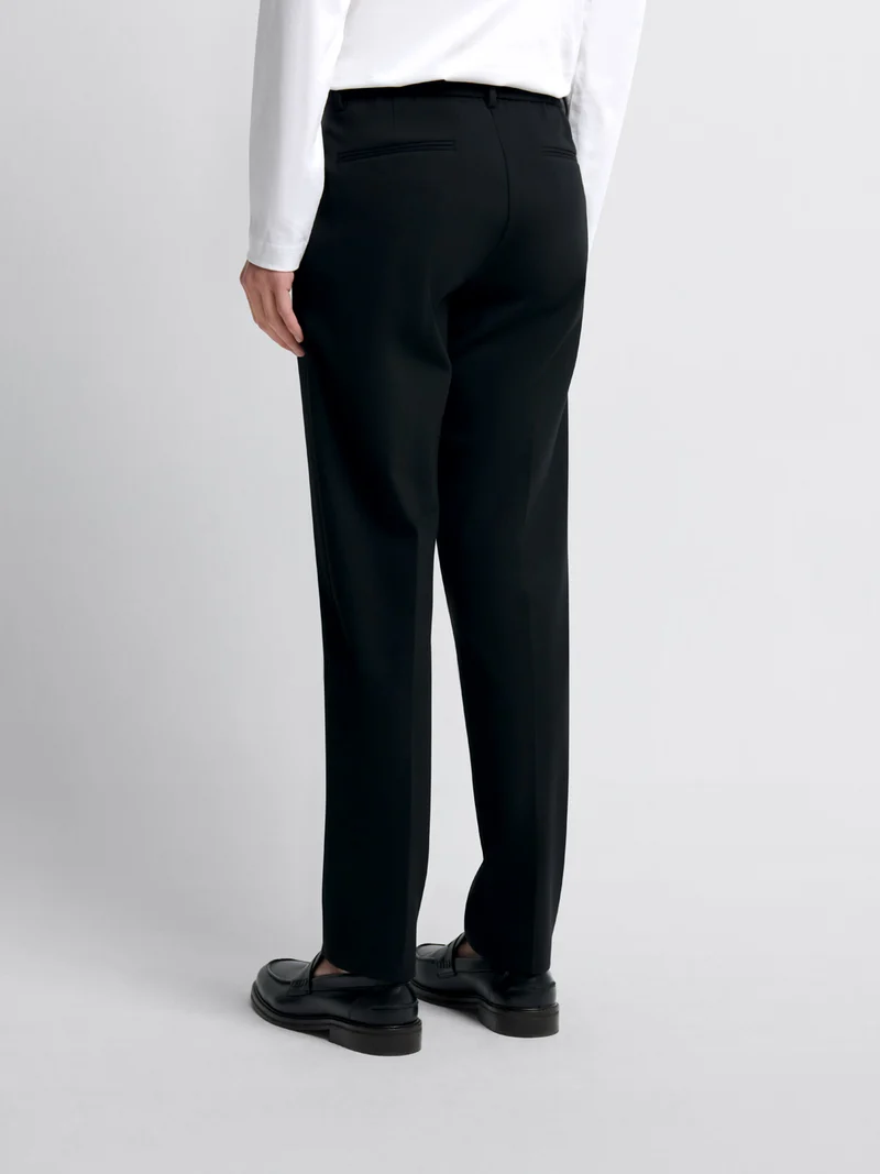 Chino à pinces taille semi-élastiquée