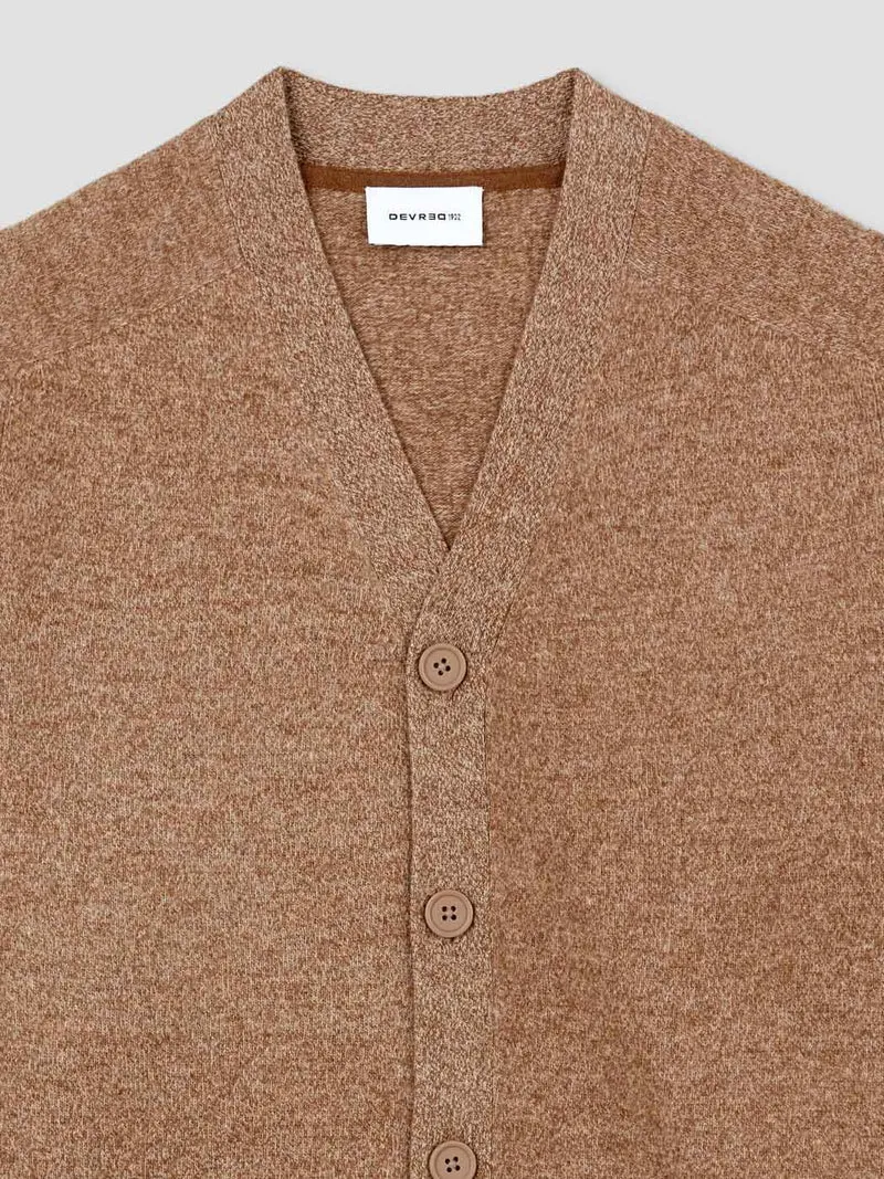 Cardigan boutonné en laine-cachemire