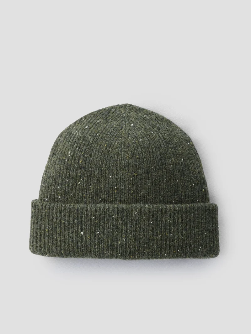 Bonnet en laine mouchetée