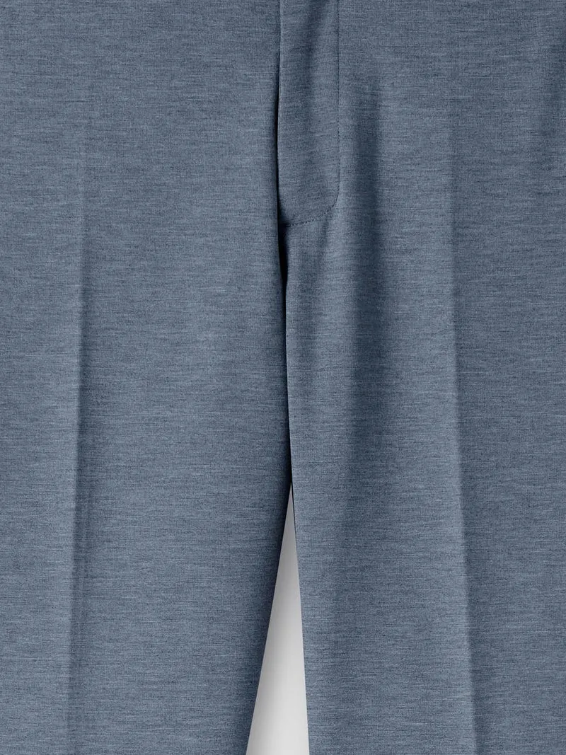 Chino à pinces taille semi-élastiquée