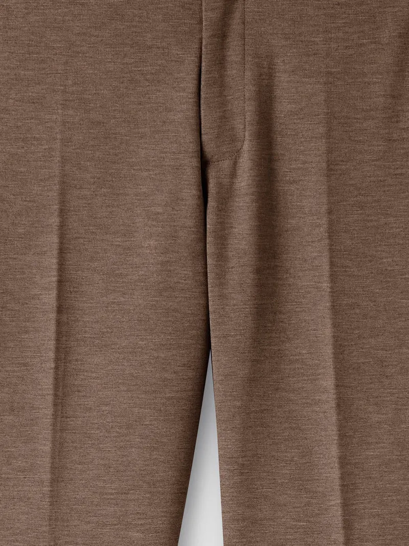 Chino à pinces taille semi-élastiquée