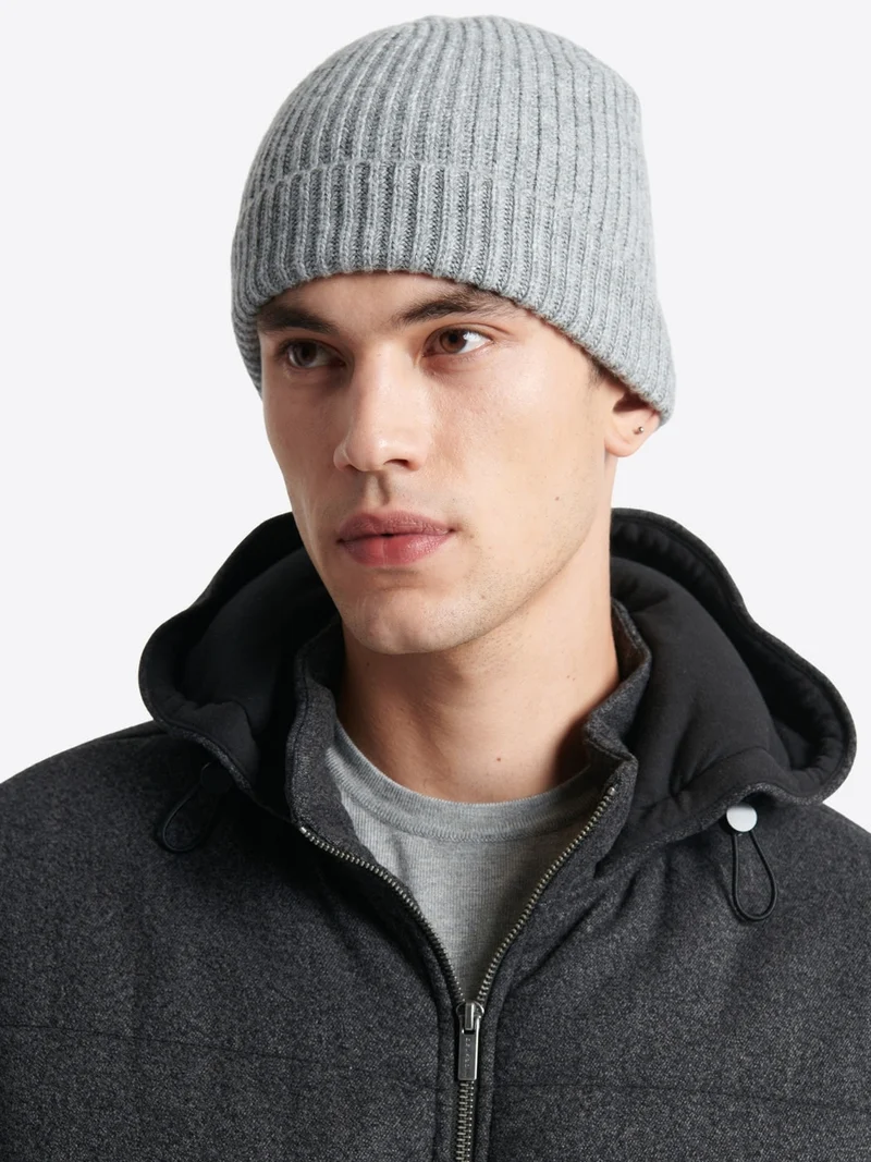 Bonnet uni en viscose mélangée