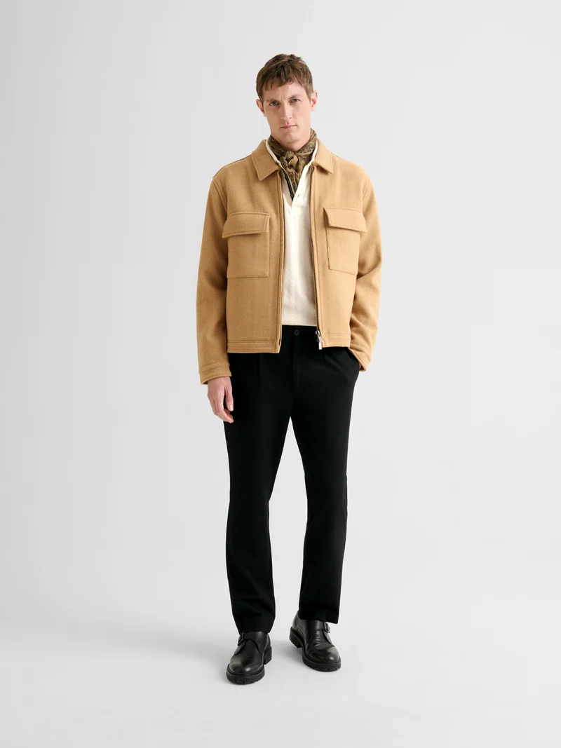 Polo boutonné en coton