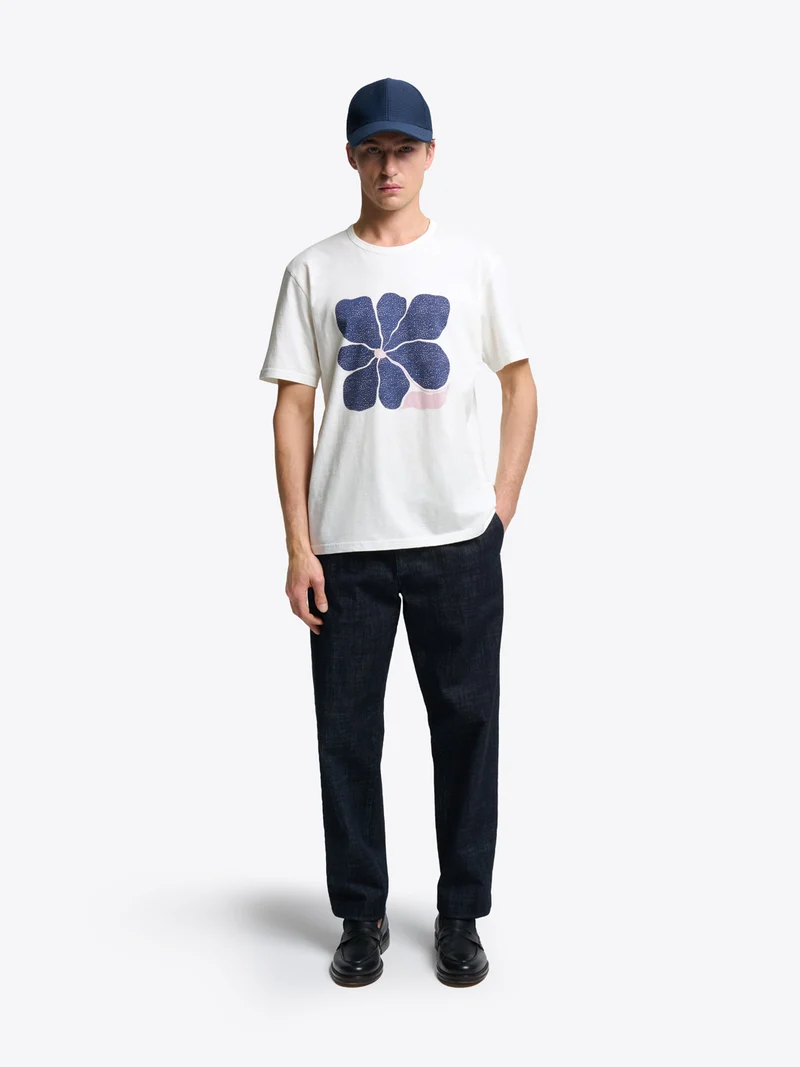 T-shirt col rond en coton