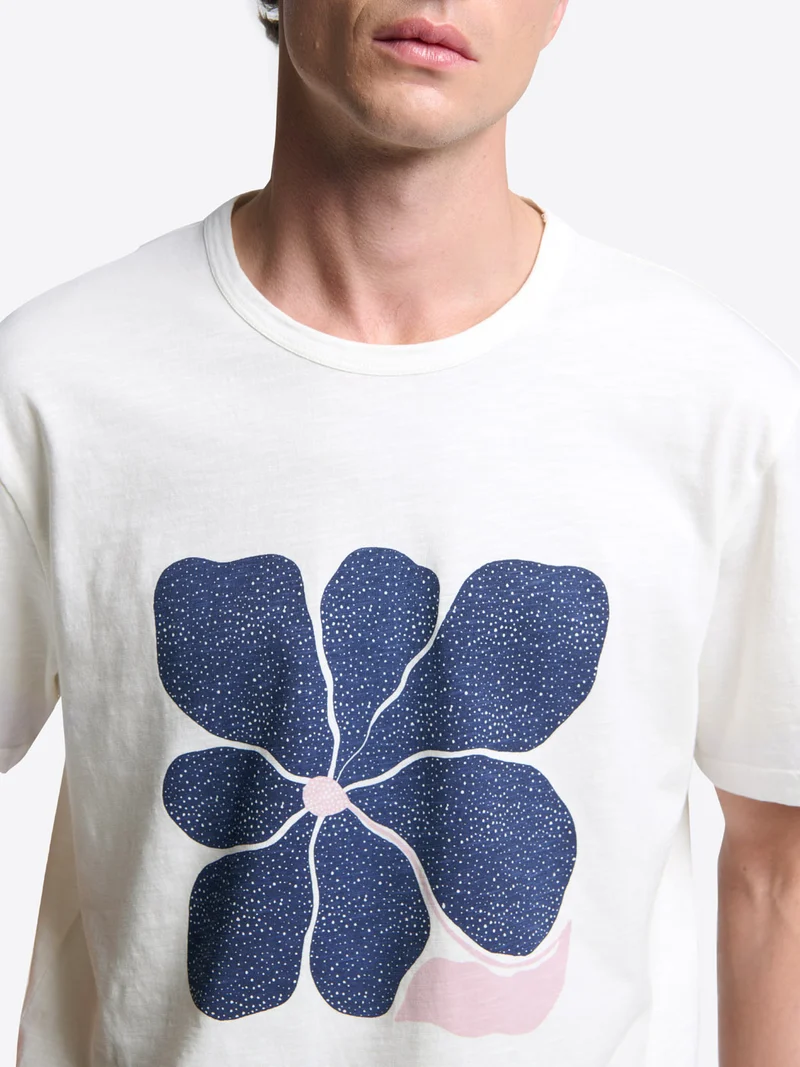 T-shirt col rond en coton