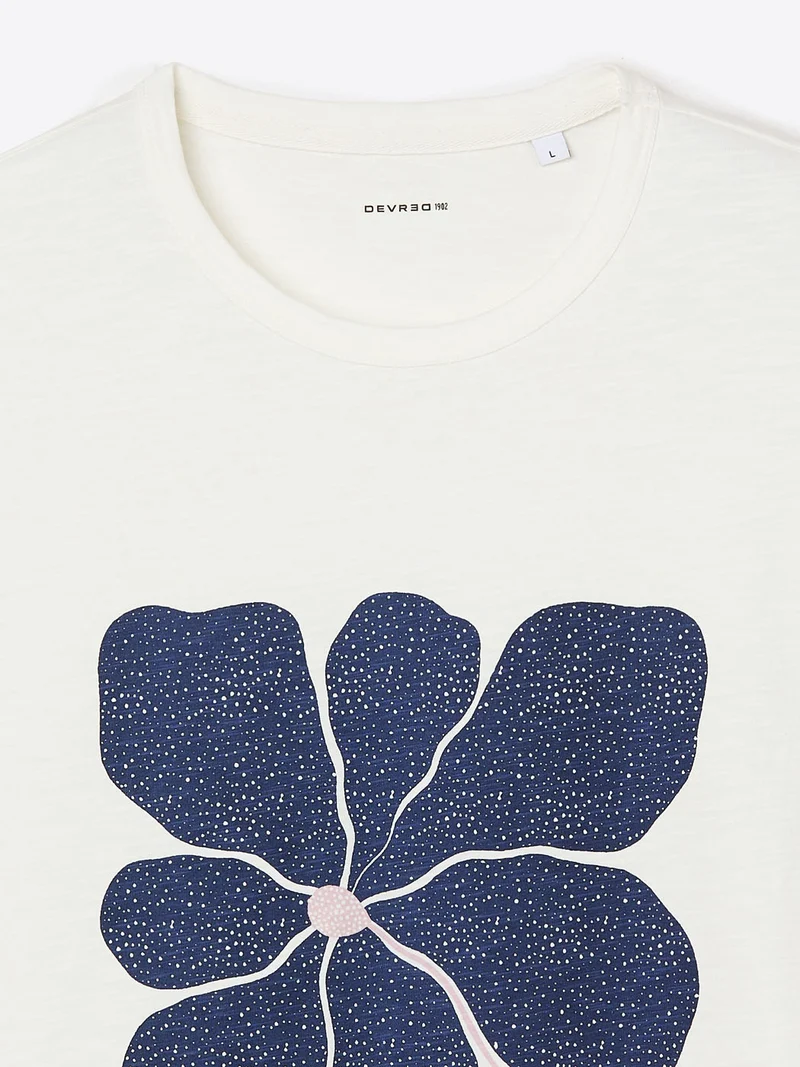 T-shirt col rond en coton