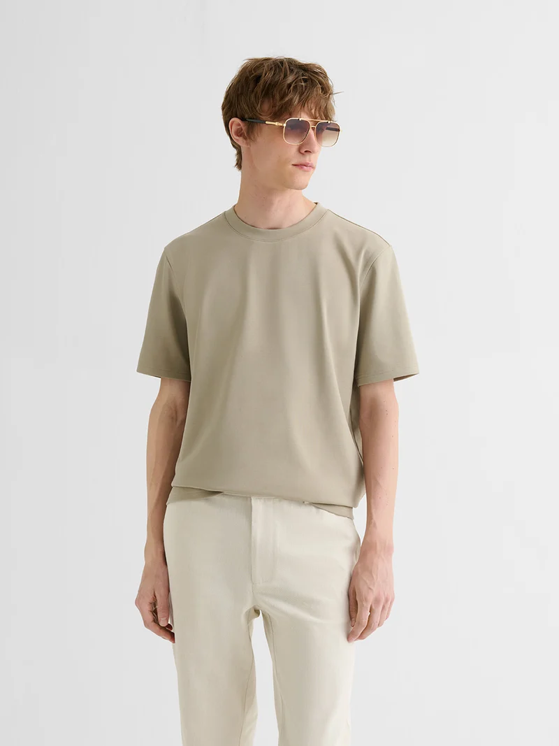 T-shirt col rond regular