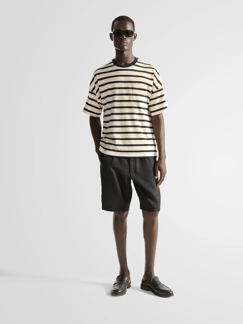 T-shirt col rond marinière - L'atelier