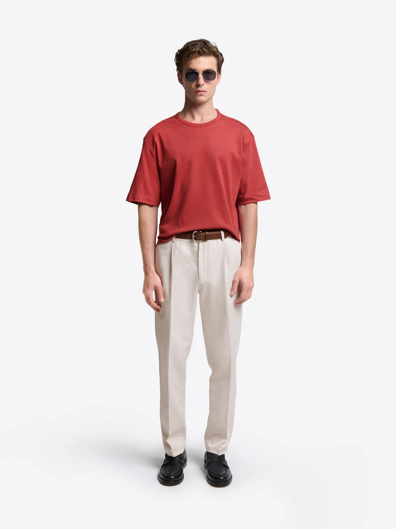 T-shirt col rond en coton