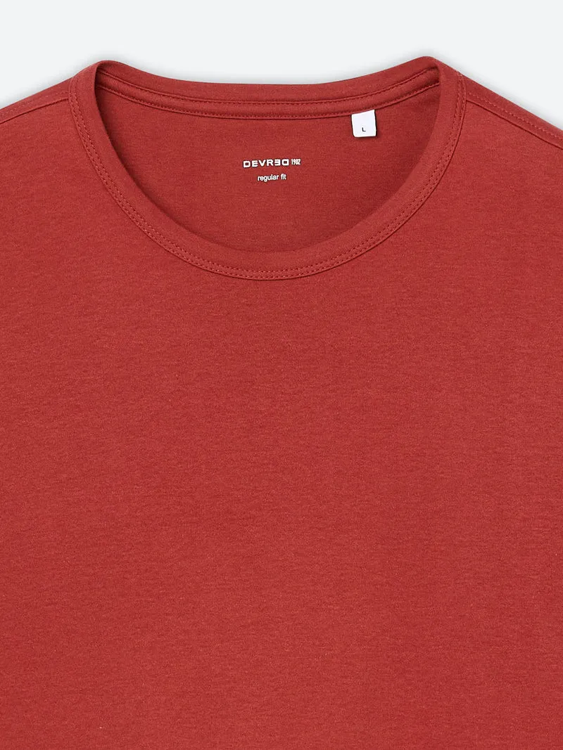 T-shirt col rond en coton