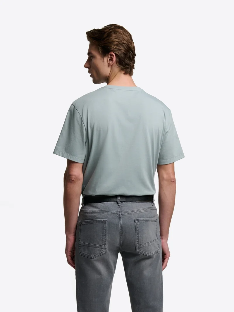 T-shirt col rond mélange coton Supima®