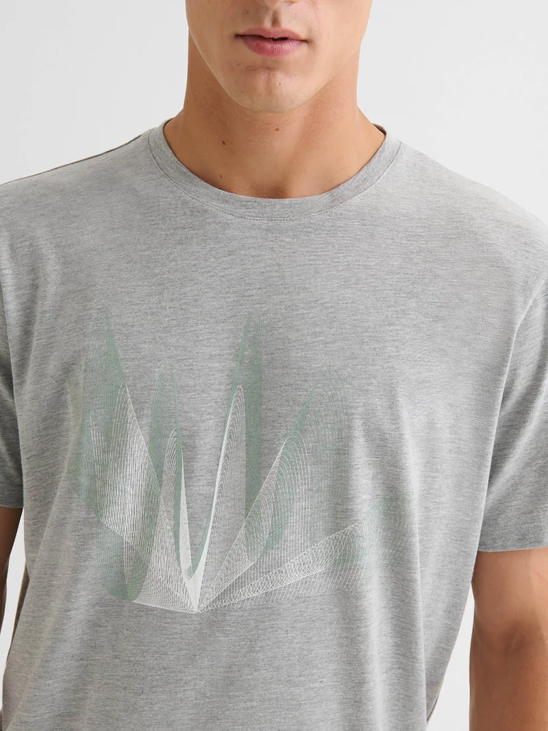 T-shirt col rond imprimé
