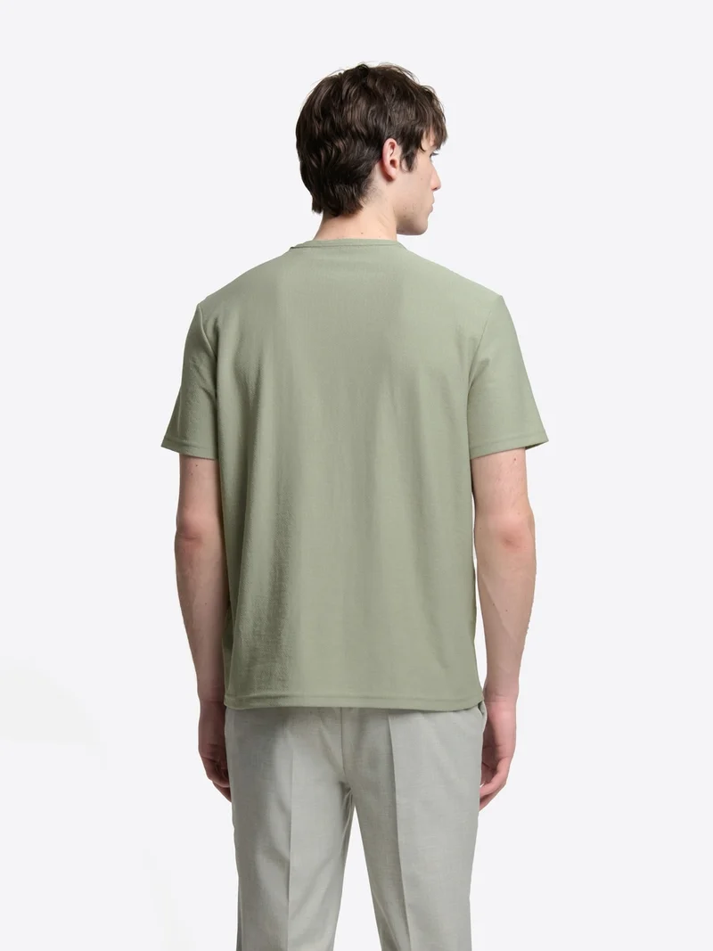T-shirt col rond en coton