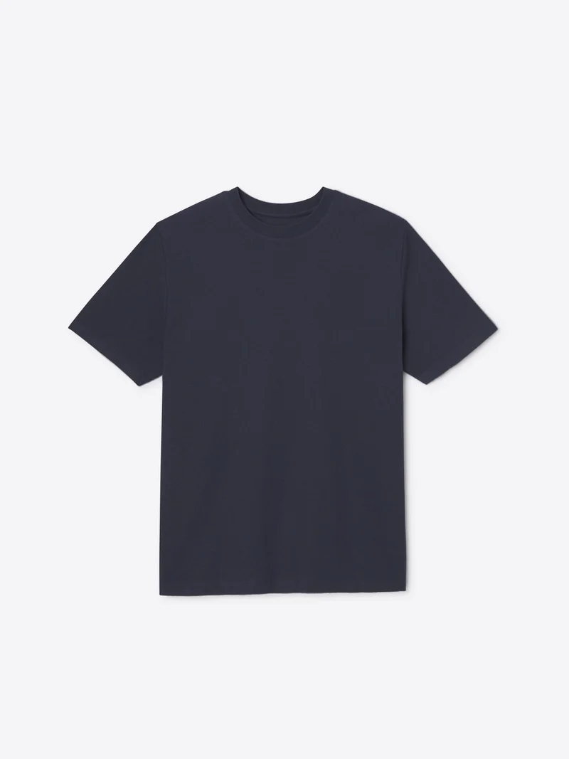 T-shirt col rond touché crêpe
