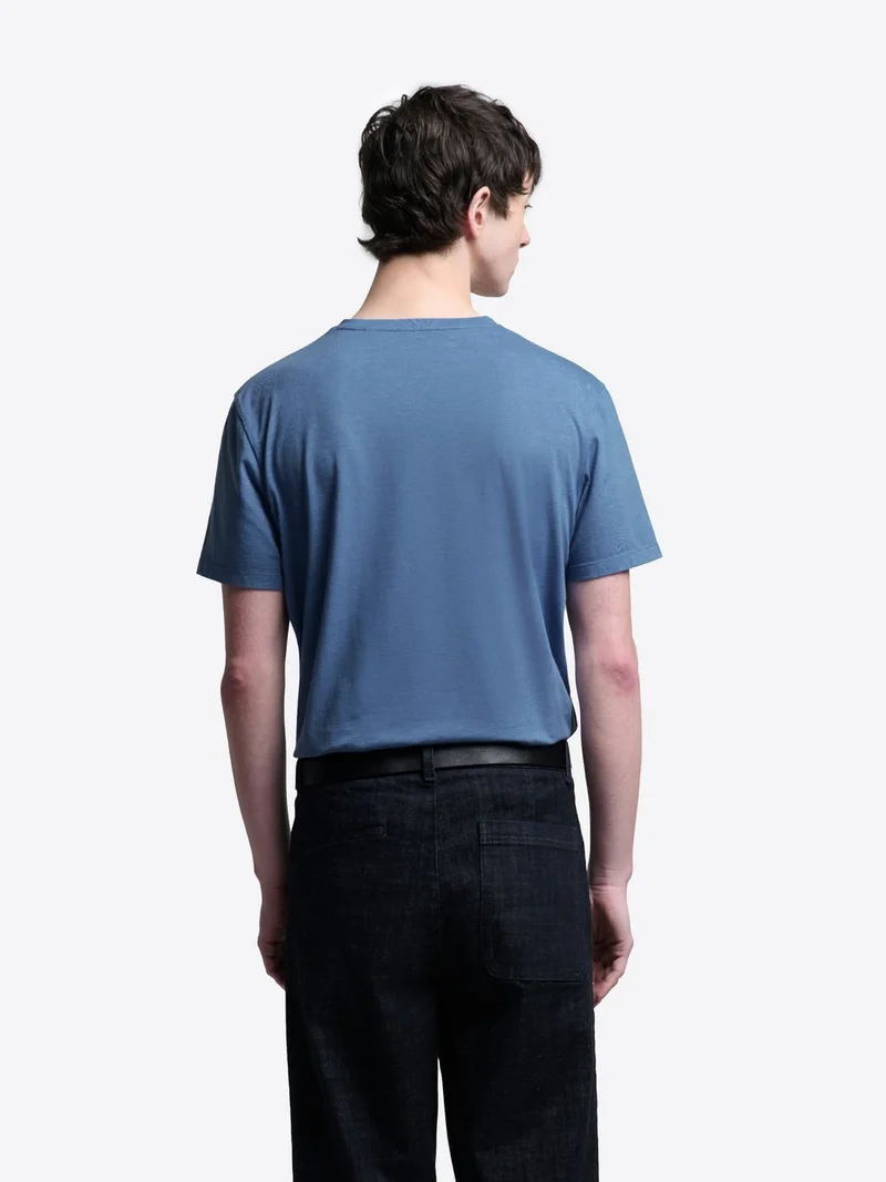 T-shirt col V mélange coton Supima®