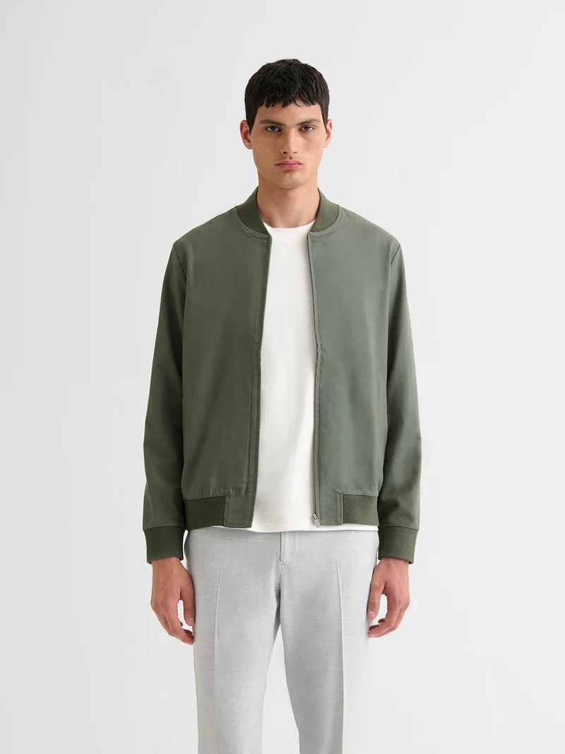 Veste légère col teddy