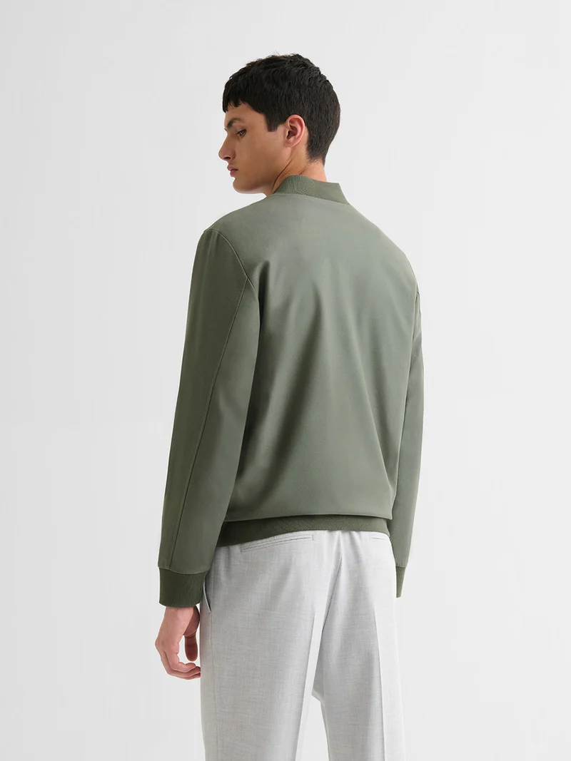 Veste légère col teddy
