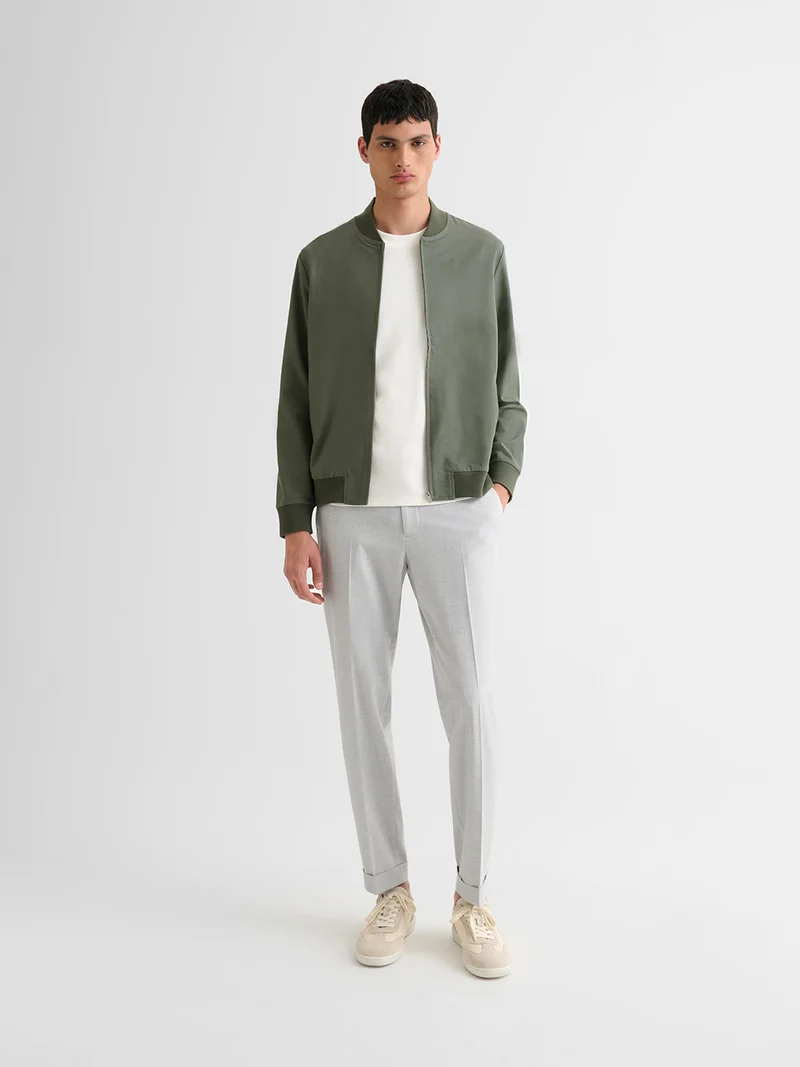 Veste légère col teddy