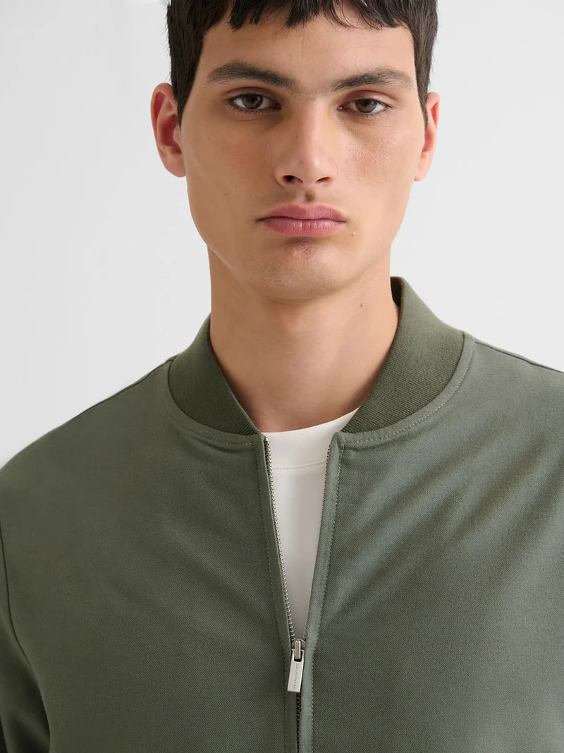 Veste légère col teddy