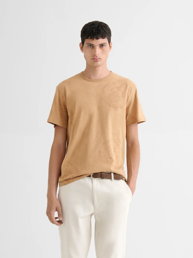 T-shirt col rond en coton