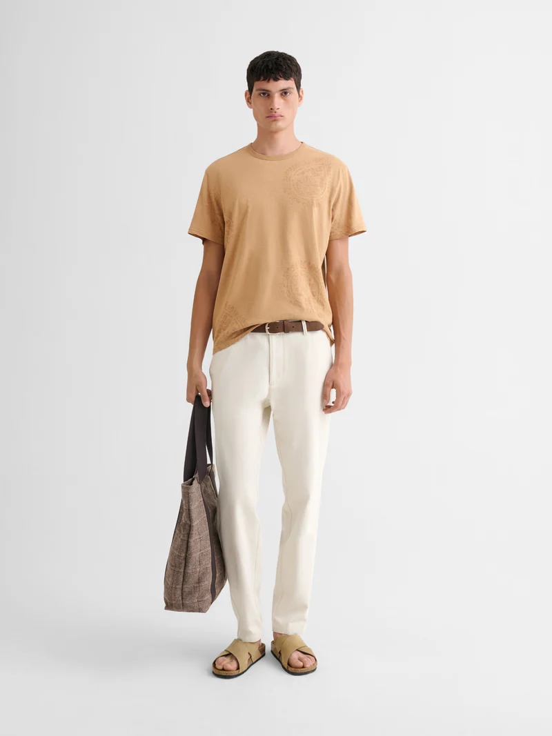 T-shirt col rond en coton