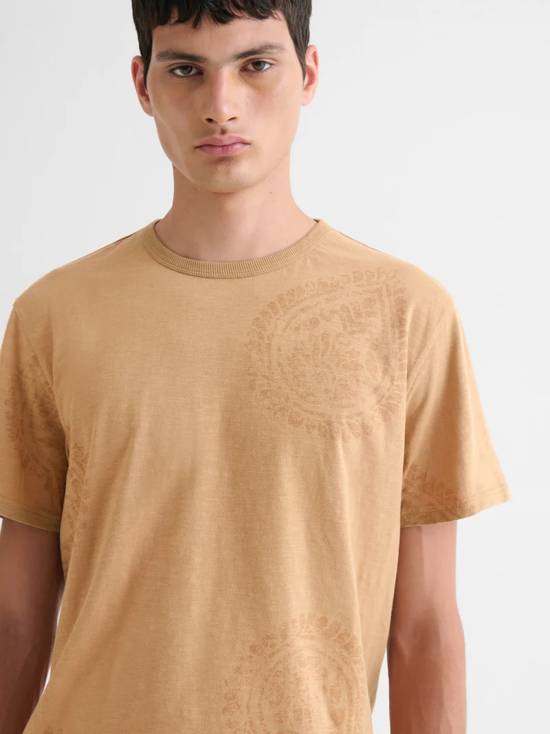 T-shirt col rond en coton
