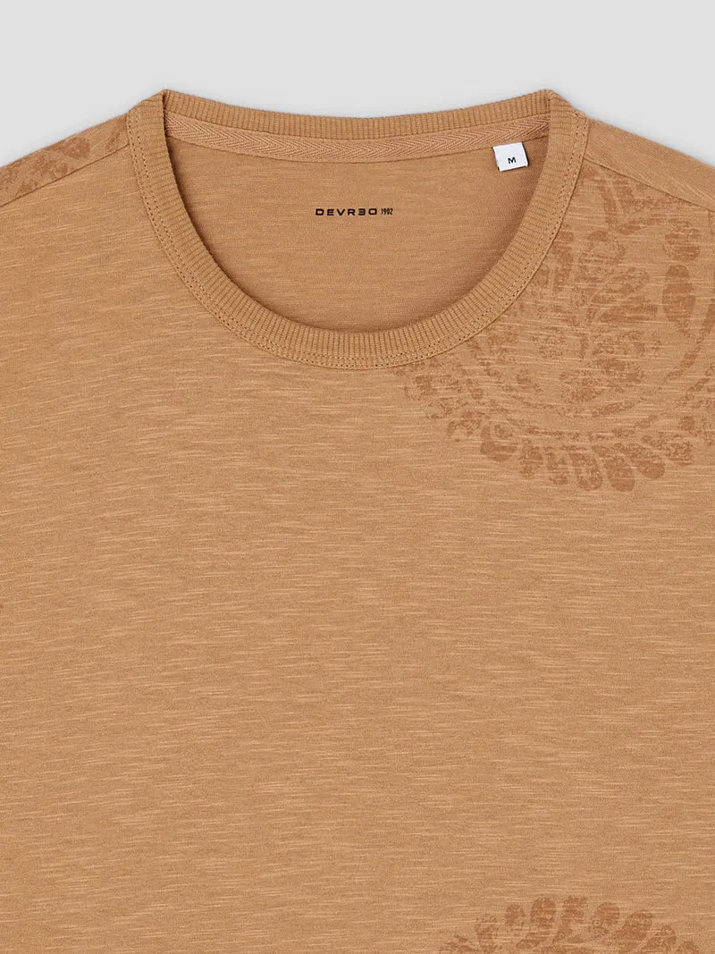 T-shirt col rond en coton