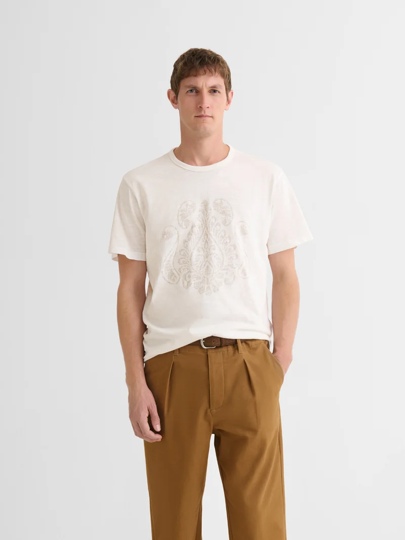 T-shirt col rond en coton