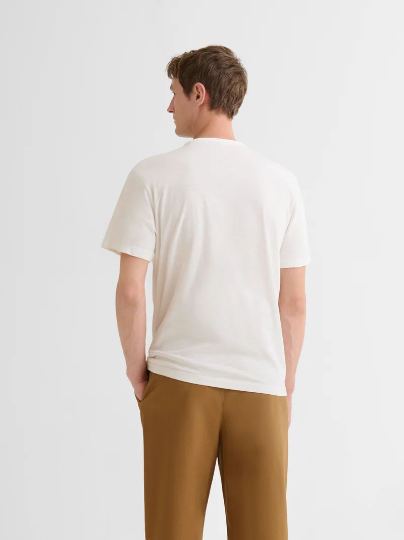 T-shirt col rond en coton