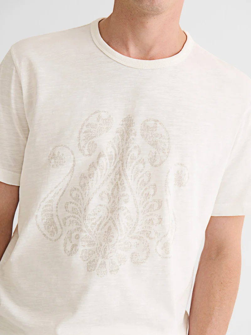 T-shirt col rond en coton