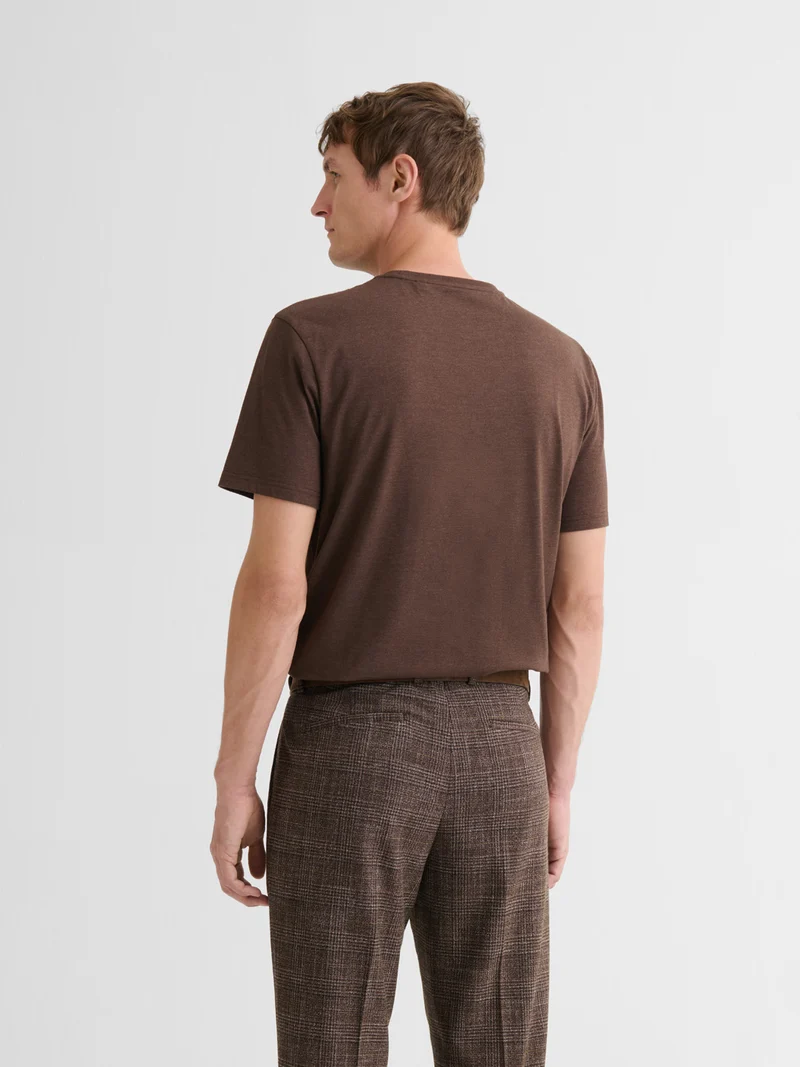 T-shirt col rond mélange coton Supima®