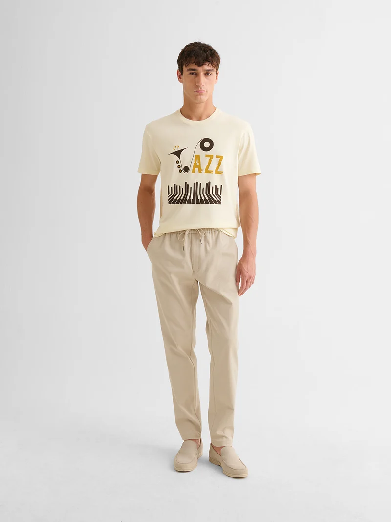 T-shirt col rond en coton