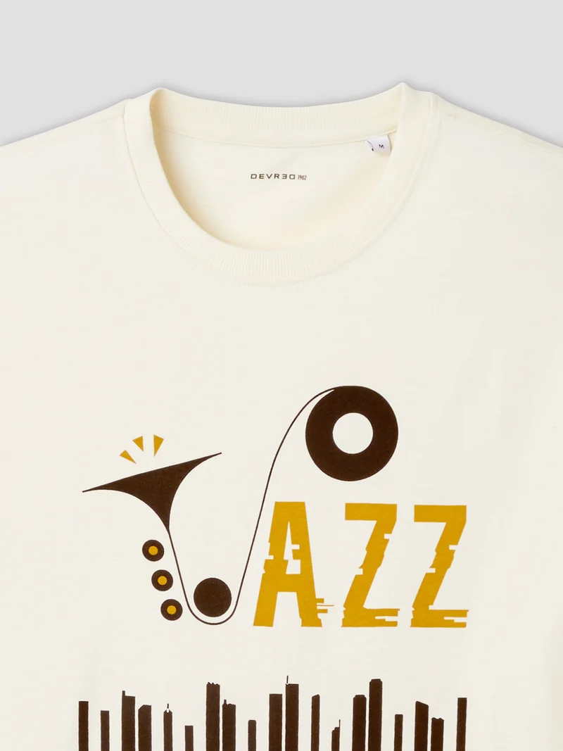 T-shirt col rond en coton