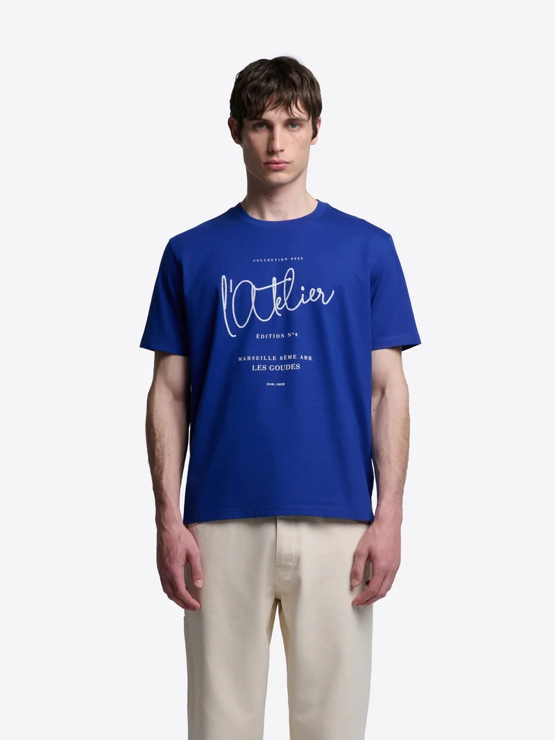 T-shirt col rond en coton - L'atelier