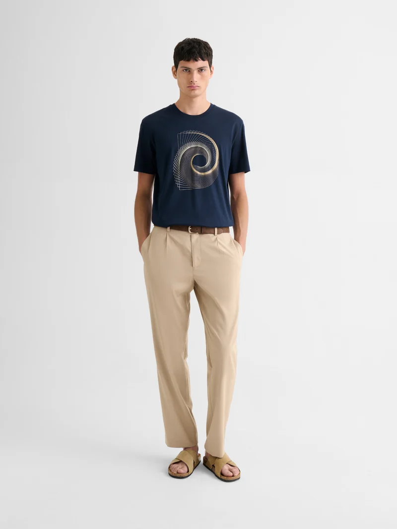 T-shirt col rond en coton