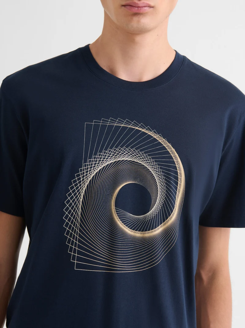 T-shirt col rond en coton