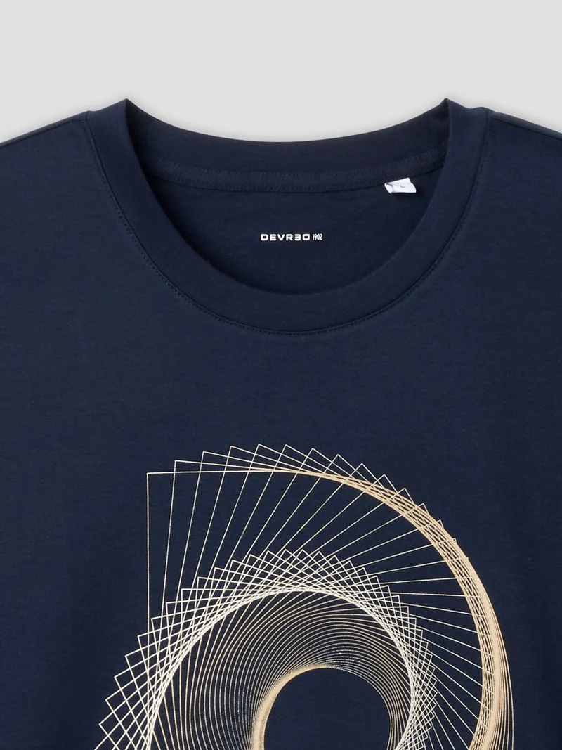 T-shirt col rond en coton
