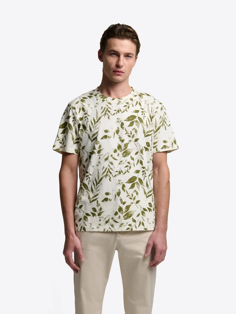 T-shirt col rond en coton