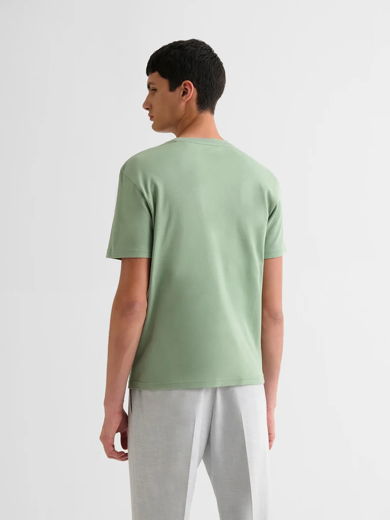 T-shirt col rond brodé