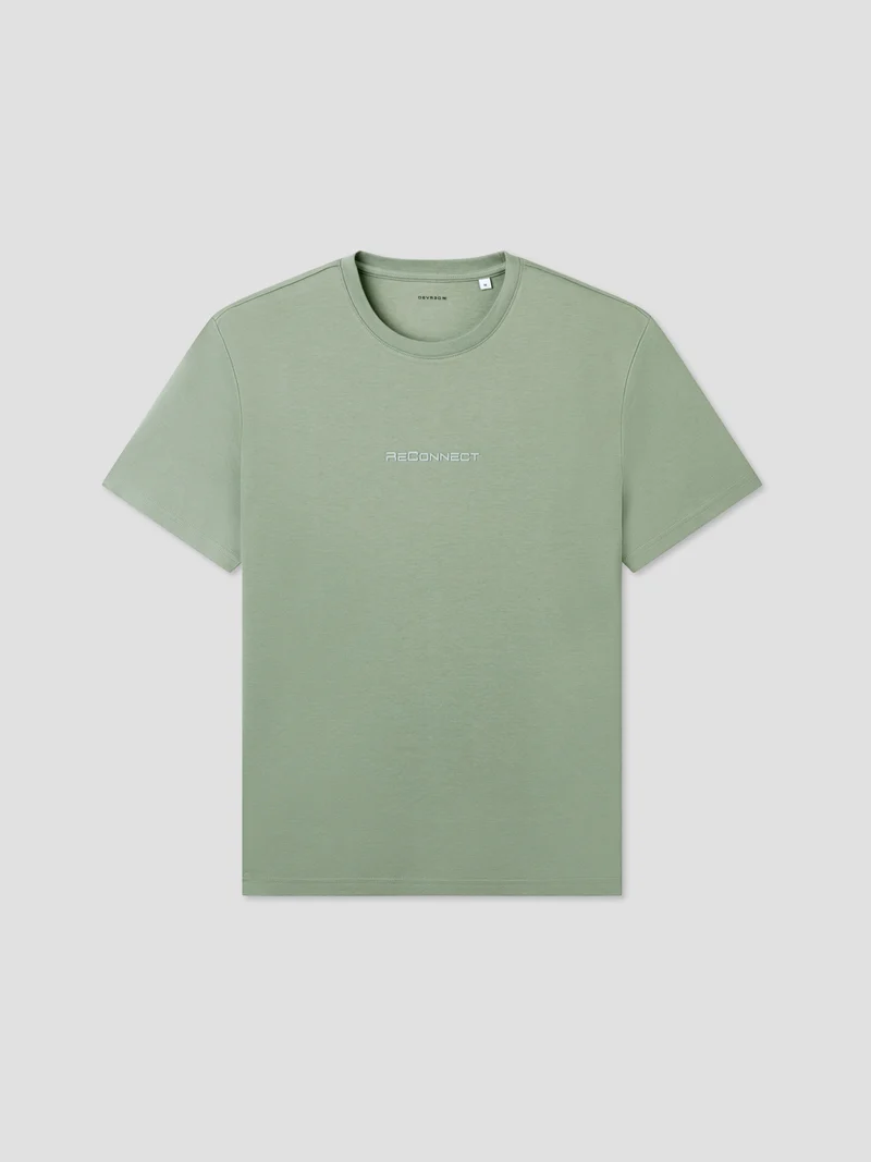 T-shirt col rond brodé