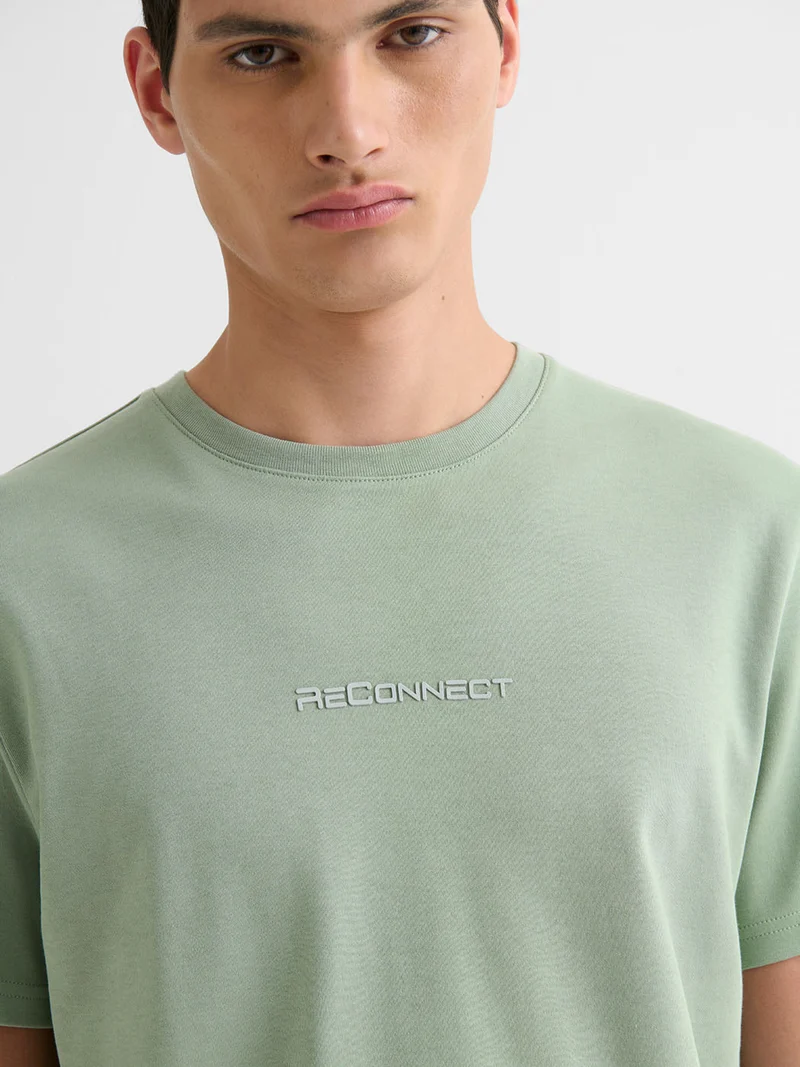 T-shirt col rond brodé